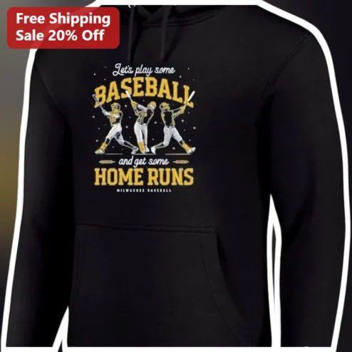Baseball Home Run Vintage Graphic Hoodie for Men Women Baseball Fans Game Day Apparel
