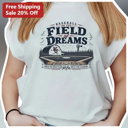 Baseball On The Field Of Dreams Great Plains Vintage Baseball Tee For Fans