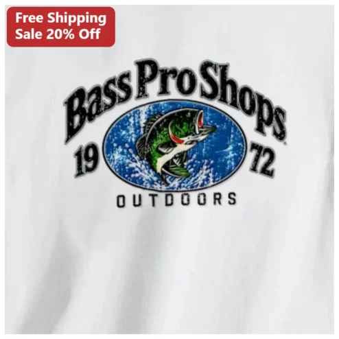 Bass Pro Shops Outdoors Tee Vintage Largemouth Bass Fishing Apparel Gift for Anglers