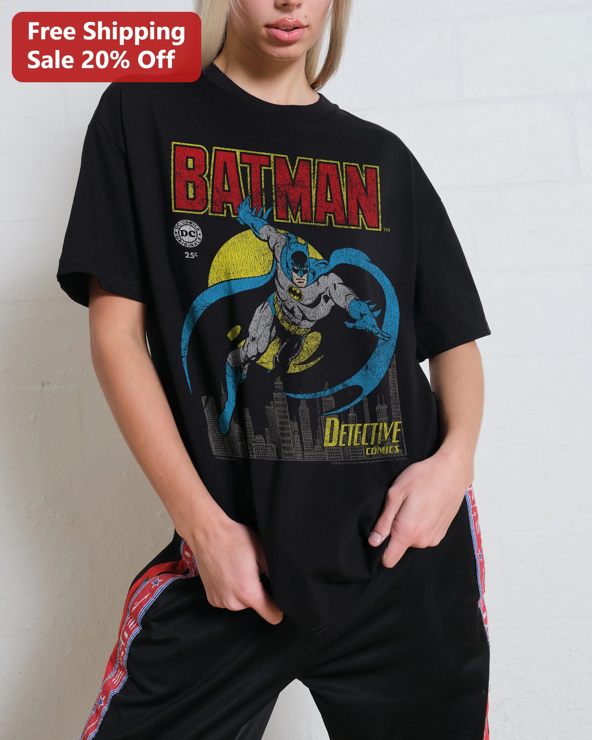 Batman Detective Comics Tee Retro Vintage Comic Art Graphic Shirt for DC Fans