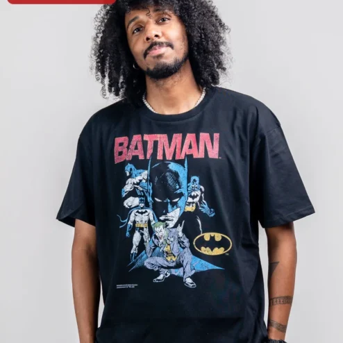 Batman Joker Vintage Comic Graphic Tee for Men Women DC Comics Superhero Pop Culture Shirt