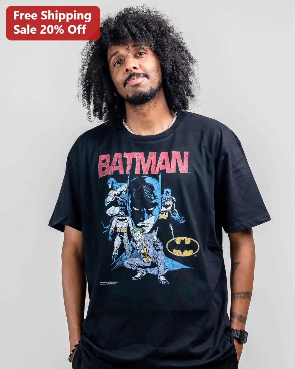 Batman Joker Vintage Comic Graphic Tee for Men Women DC Comics Superhero Pop Culture Shirt