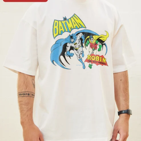 Batman Robin The Boy Wonder Vintage Comic Graphic Tee