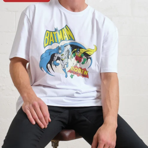 Batman Robin The Boy Wonder Vintage Comic Tee DC Superhero Graphic Shirt