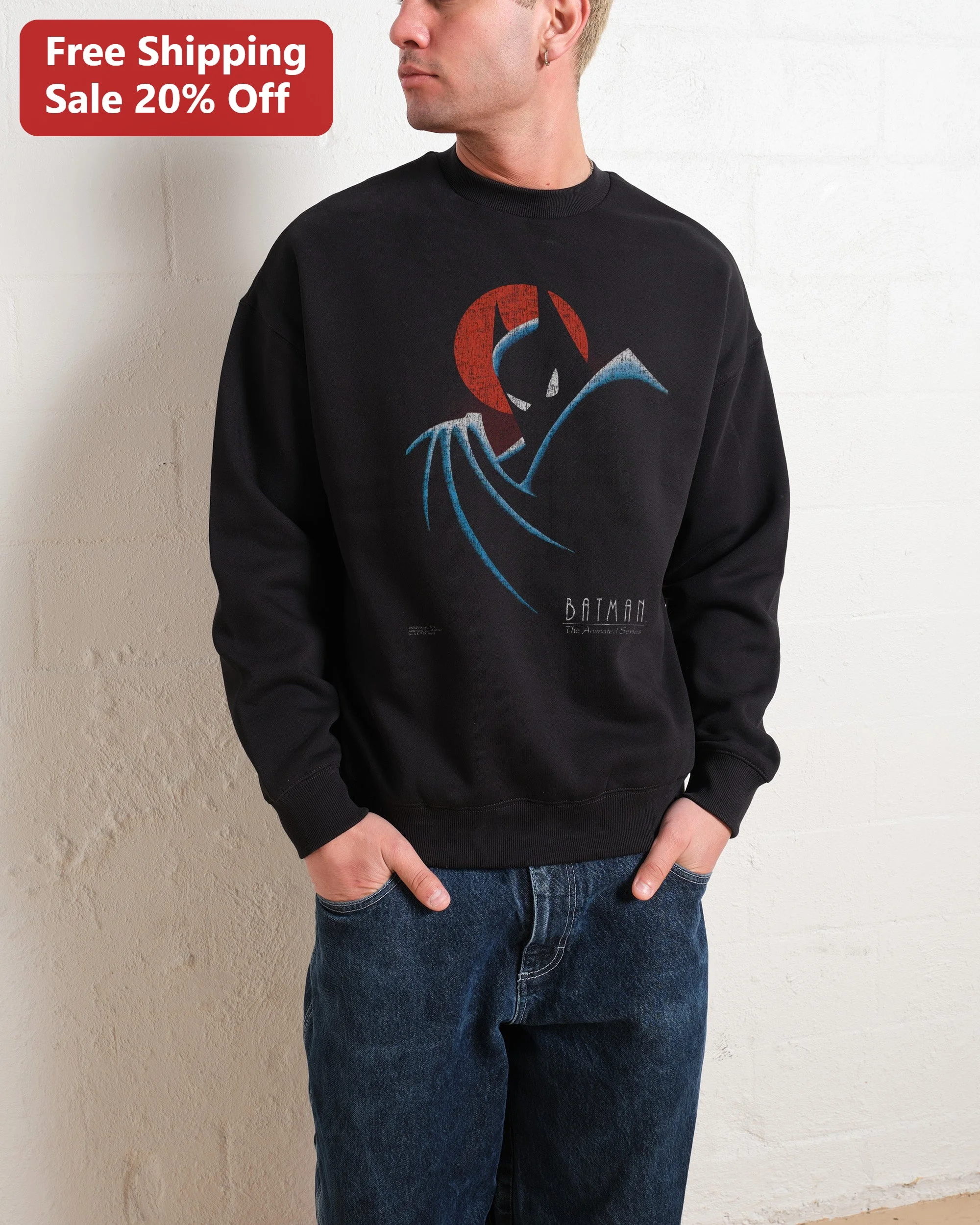 BATMAN The Animated Series Sweatshirt Batman TAS BTAS Retro DC Comics Crewneck Apparel