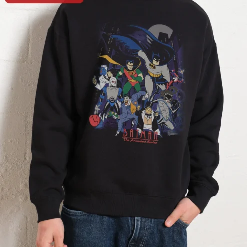 BATMAN The Animated Series Sweatshirt BTAS Villains Robin Joker Catwoman Harley Quinn Retro 90s DC Comics Merch