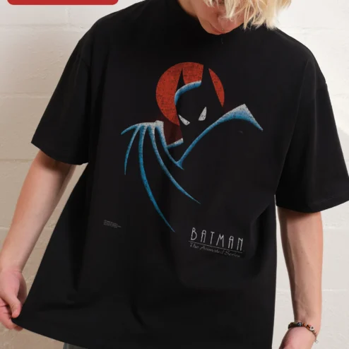 BATMAN The Animated Series Tee Gotham City Retro 90s Cartoon Graphic T-Shirt for Men Women