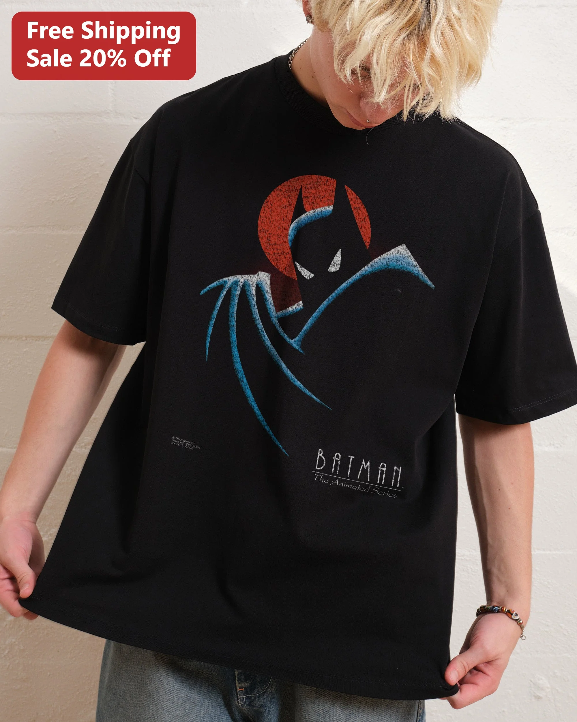 BATMAN The Animated Series Tee Gotham City Retro 90s Cartoon Graphic T-Shirt for Men Women