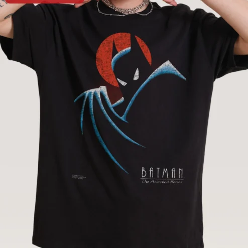 BATMAN The Animated Series Tee Retro DC Comics Batman TAS Logo Shirt for Fans