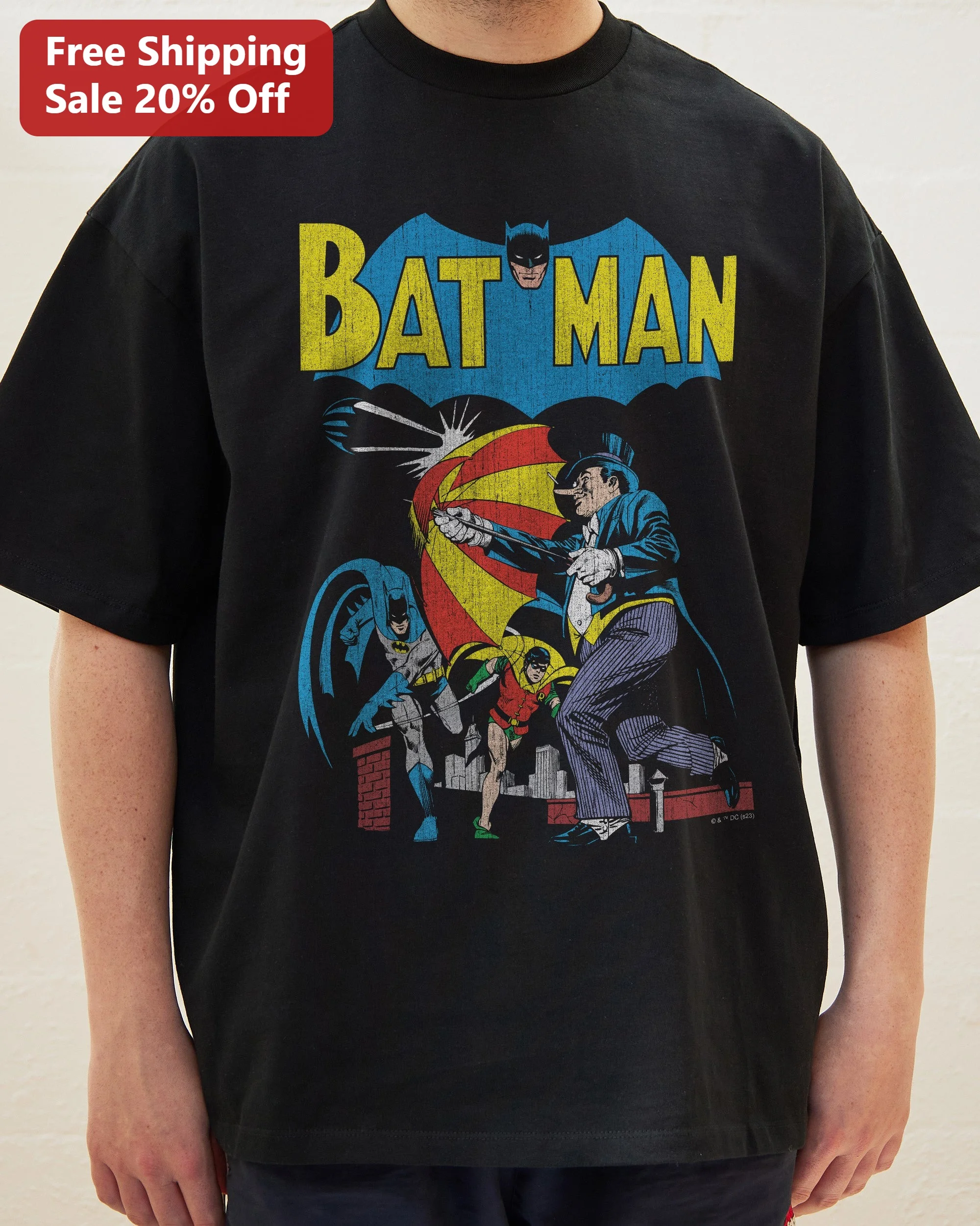 Batman Vintage Comic Book Graphic Tee