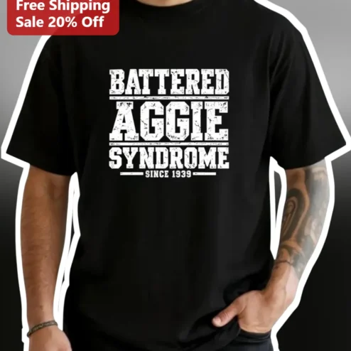 Battered Aggie Syndrome Since 1939 Vintage Distressed Tee for Texas A&M Fans