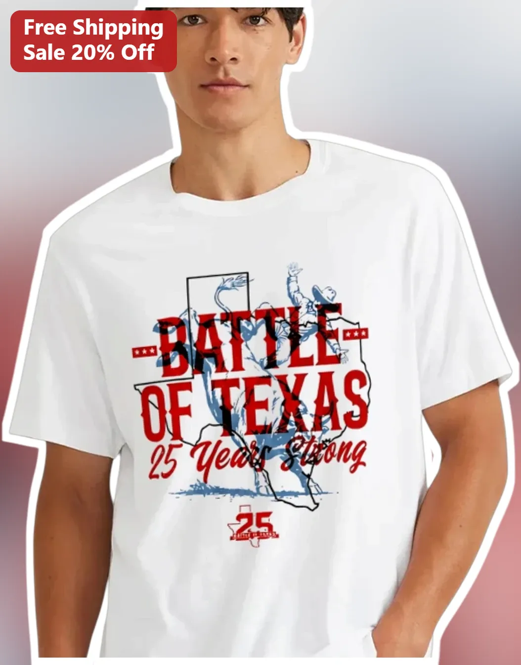 Battle of Texas 25 Years Strong NPC Bodybuilding Event Commemorative Tee