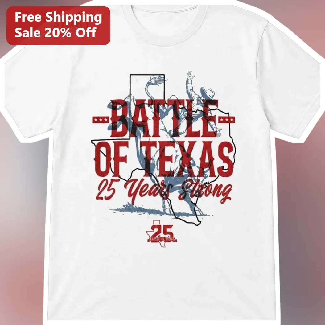 Battle of Texas 25 Years Strong Tee IFBB Pro League Bodybuilding Anniversary Shirt