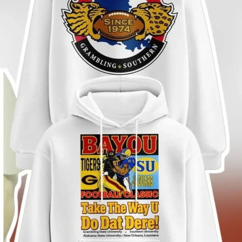Bayou Classic Since 1974 Grambling Southern Hoodie Take The Way U Do Dat Dere Vintage HBCU Rivalry Sweatshirt
