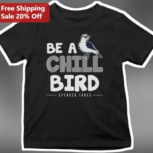 Be A Chill Bird Tee Funny Seagull Meme Graphic Shirt for Bird Lovers