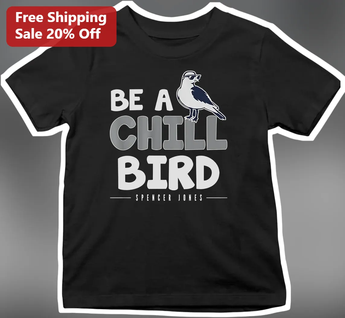 Be A Chill Bird Tee Funny Seagull Meme Graphic Shirt for Bird Lovers