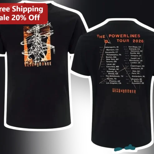 Beabadoobee The Powerlines Tour 2026 Death By Sound Graphic Tee
