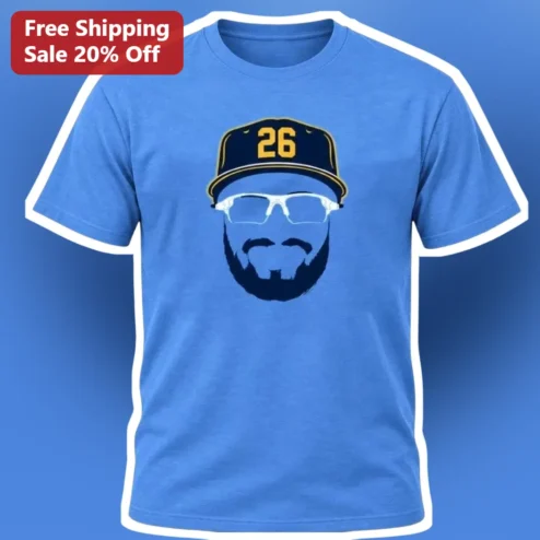 Bearded Man Baseball Cap Graphic Tee Funny Beard Lover Gift for Men