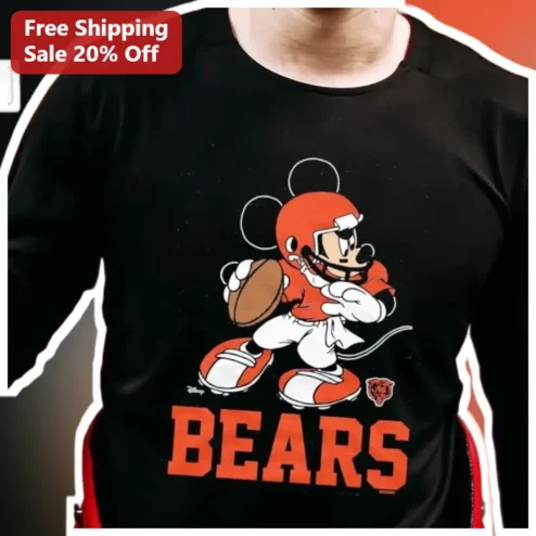 BEARS Mickey Mouse Chicago Bears NFL Fan Graphic Tee