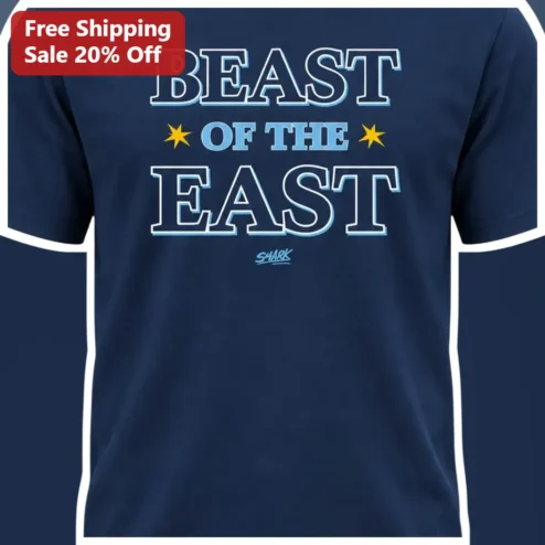 Beast of the East Varsity Style Graphic Tee for Men Women Sports Fans