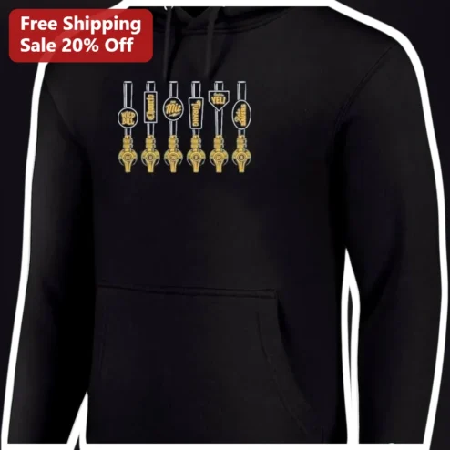 Beer Tap Handles Hoodie Custom Name Personalized Craft Beer Lover Gift