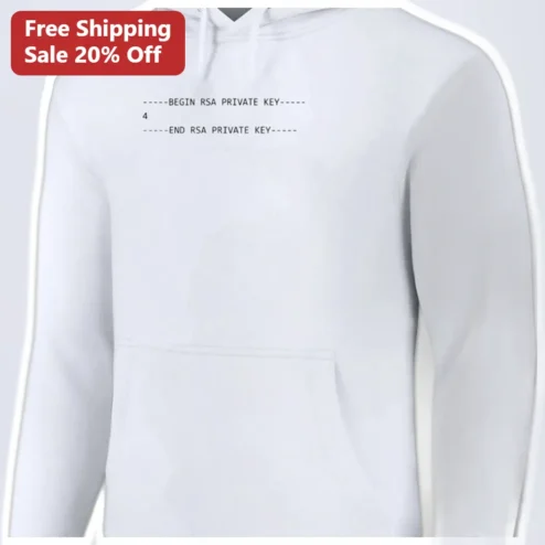 BEGIN RSA PRIVATE KEY Hoodie Developer Programmer Gift Cybersecurity Humor Tech Nerd Apparel