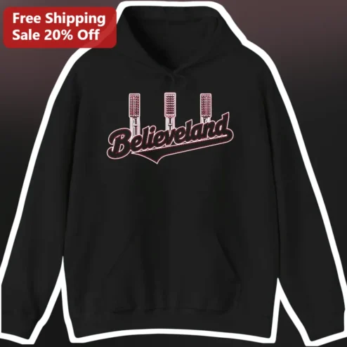 Believeland Hoodie Retro Vintage Microphone Design Justin Bieber Belieber Gift Apparel