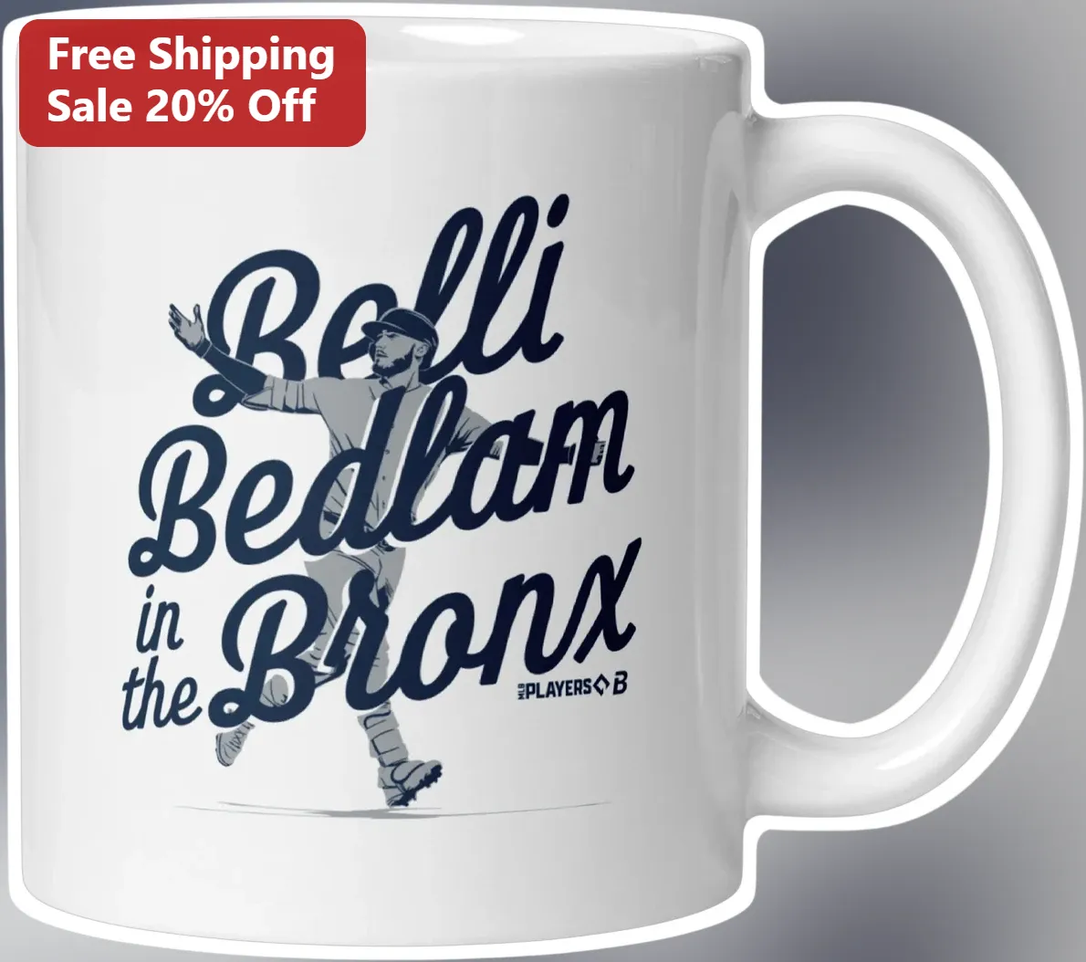 Belli Bedlam in the Bronx Mug New York Yankees Fan Gift Baseball Coffee Cup