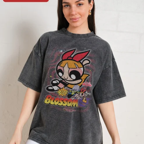 BIFF BLOSSOM Like A Badlie Tee Vintage Streetwear Graphic Shirt
