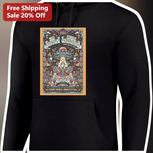 Big Something Kendall Street Company Hoodie Psychedelic UFO Skull Jam Band Merch