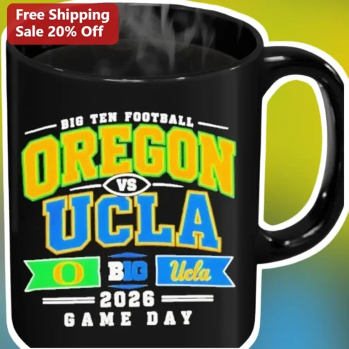 Big Ten Football Oregon Vs UCLA Game Day Mug College Sports Gift