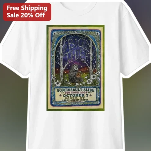 Big Thief Somersault Slide Tour Ogden Amphitheater Tee