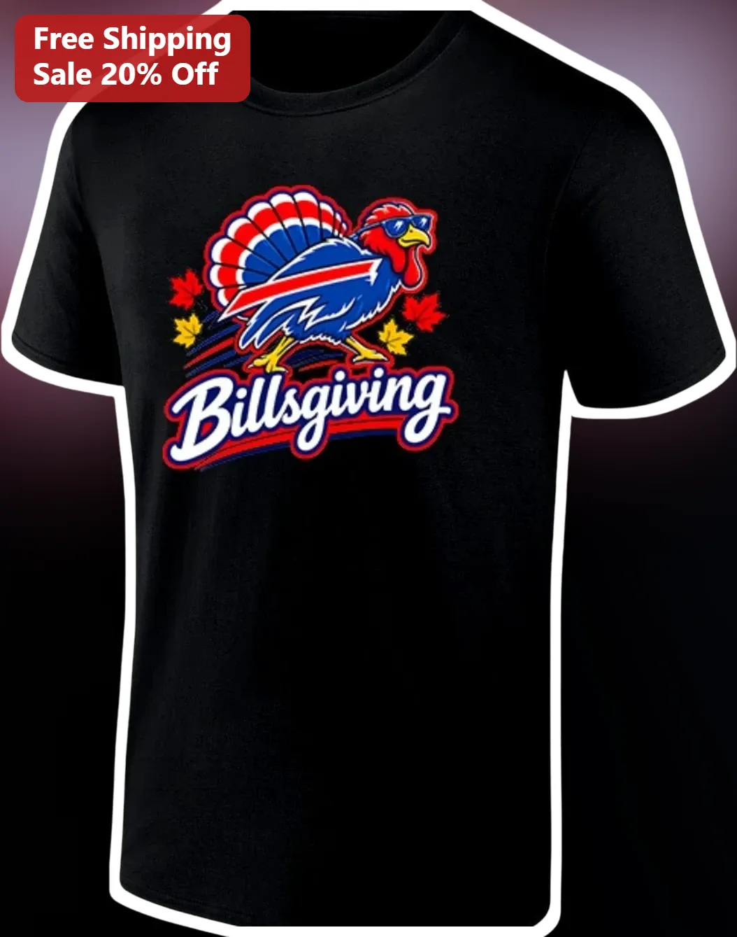 Billsgiving Tee Buffalo Bills Thanksgiving Turkey Graphic Shirt for NFL Fans