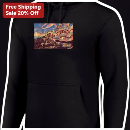 Billy Strings Hoodie Psychedelic Retro Concert Poster Pullover Jam Band Merch Gift for Men Women