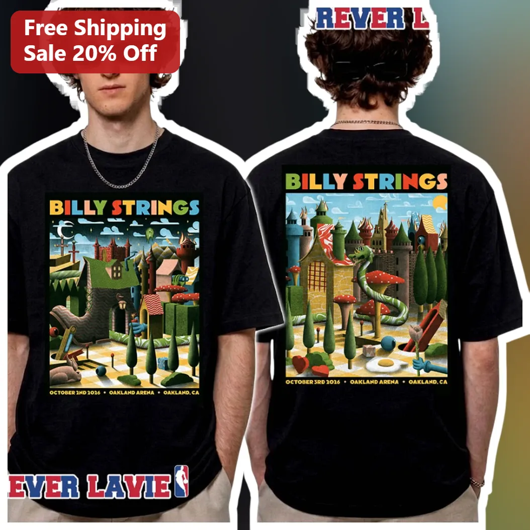 Billy Strings October 2016 Oakland Arena Concert Vintage Tour Tee