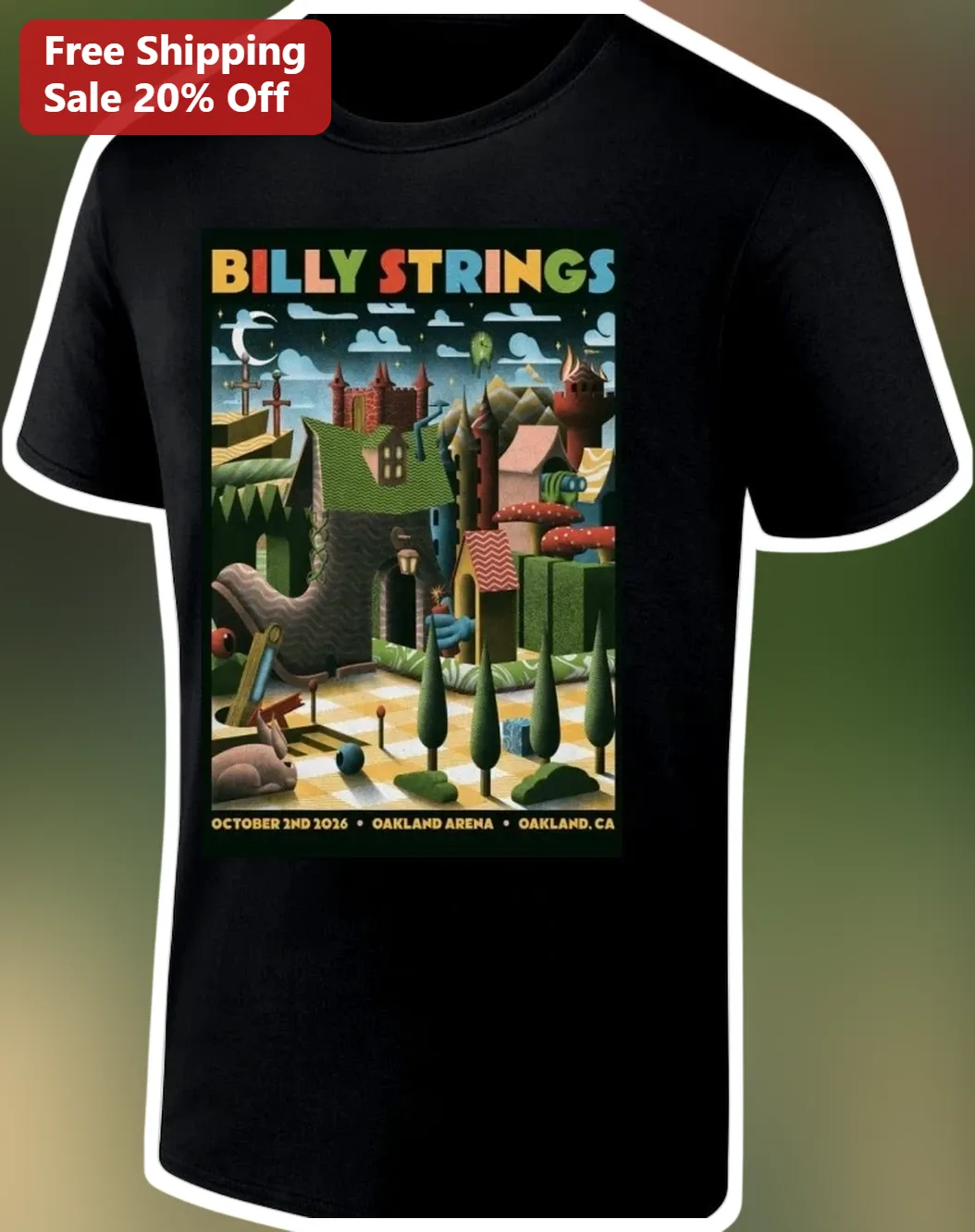 Billy Strings October 2nd 2016 Oakland Arena Tee