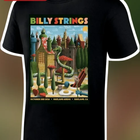 Billy Strings Psychedelic Concert Poster Tee Jam Band Merch Shirt