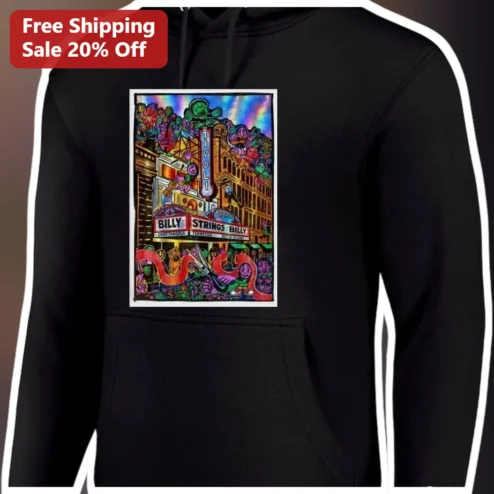 Billy Strings Tivoli Hoodie Psychedelic Concert Poster Jam Band Merch Gift for Music Fans
