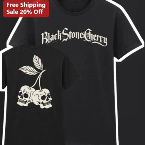 Black Stone Cherry Tee Gothic Band Merch Rock Music Shirt for Men Women