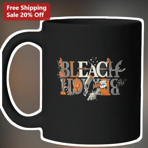 Bleach Anime Mug Ichigo Kurosaki Soul Reaper Shonen Jump Merch Gift for Men