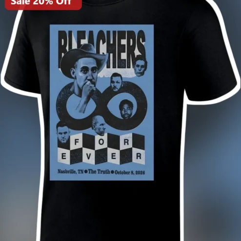 Bleachers Forever Tee Indie Rock Band Merch Graphic T-Shirt