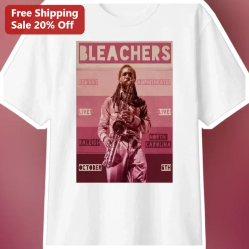 Bleachers Vintage Concert Poster Tee Indie Rock Band Merch Gift for Men Women