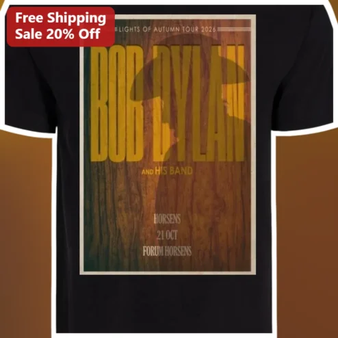 Bob Dylan and His Band Lights of Autumn Tour 2026 Vintage Concert Graphic Tee