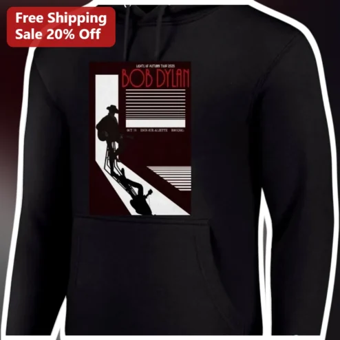 Bob Dylan Lights of Autumn Tour 2025 Hoodie Vintage Folk Rock Concert Merch