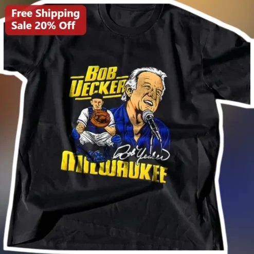 Bob Uecker Milwaukee Tee Vintage Baseball Announcer Shirt
