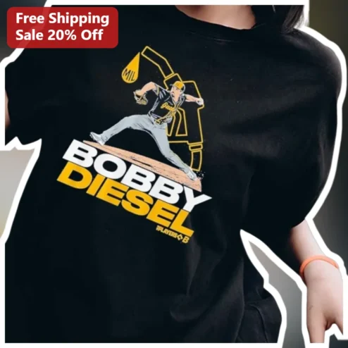 Bobby Diesel Tee Baseball Pitcher Graphic Shirt Bobby Witt Jr Milwaukee Brewers Fan Gift