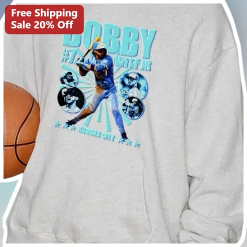 Bobby Witt Jr. Hoodie Kansas City Royals Fan Gear Baseball Player Pullover