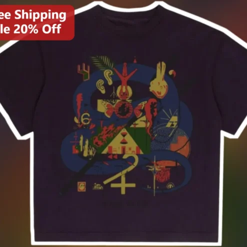 Bon Iver Surrealist Collage Graphic Tee Indie Folk Rock Band Merch Shirt