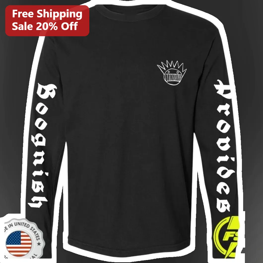 Boognish Provider Long Sleeve Tee Kid Rock Ween Merch Black Graphic Shirt
