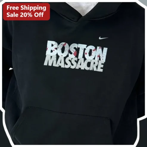 Boston Massacre American Revolution History Distressed Graphic Pullover Hoodie for Men and Women